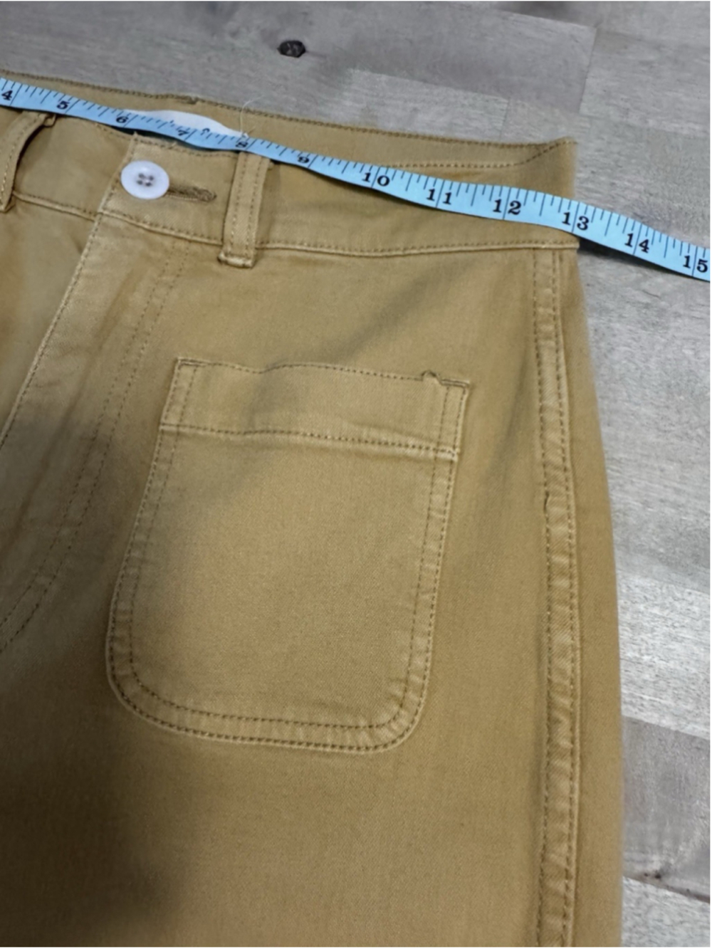 Madewell The Emmy Wide-Leg Pant - Size 25 - MSRP $128 Women’s Tan Cotton - Picture 7 of 9